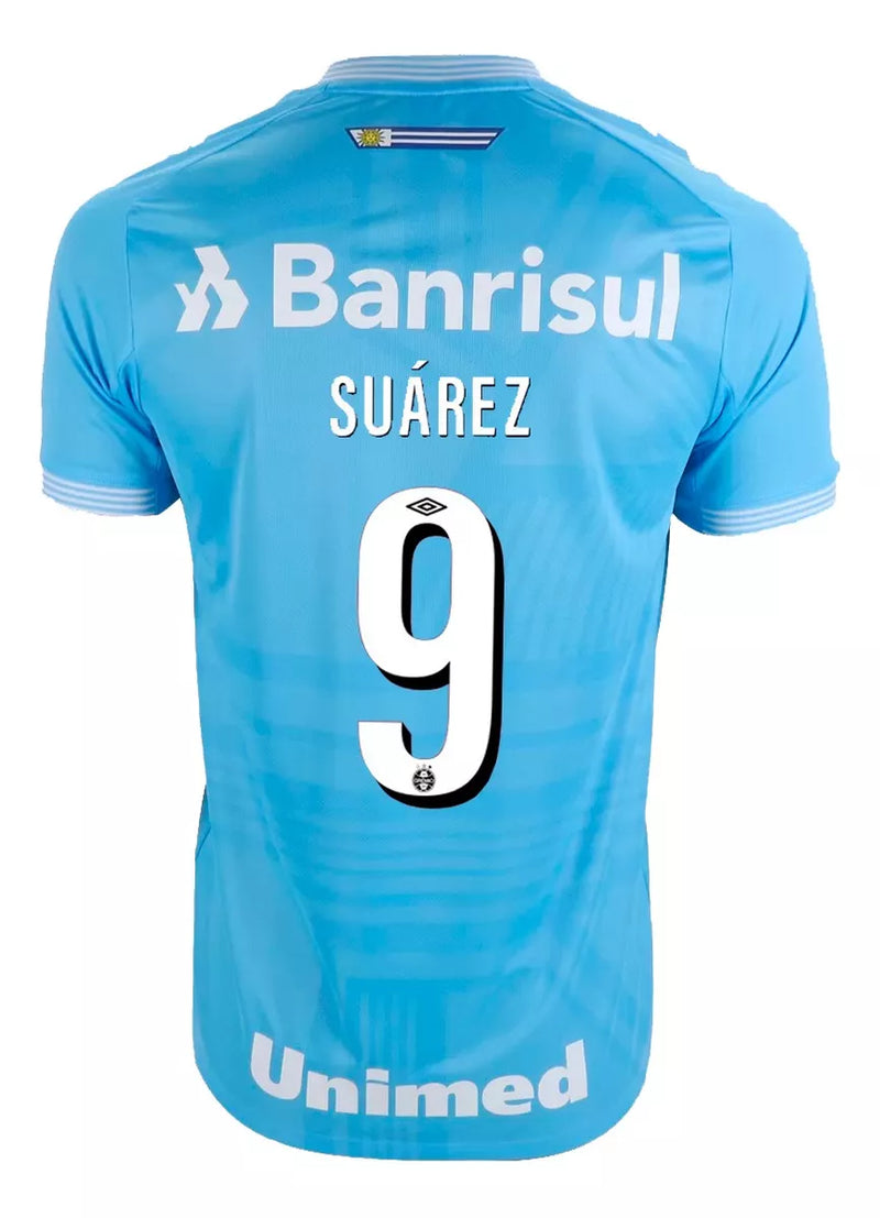 Camisa Grêmio Umbro Suárez 22/23 Azul Celeste