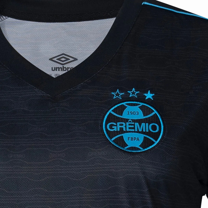 Camisa III Feminina Grêmio Umbro 23/24 Preta